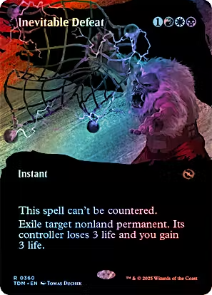 Magic the Gathering - Tarkir: Dragonstorm - Inevitable Defeat (Borderless) FOIL