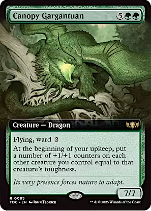 Magic the Gathering - Tarkir: Dragonstorm Commander - Canopy Gargantuan (Extended Art)
