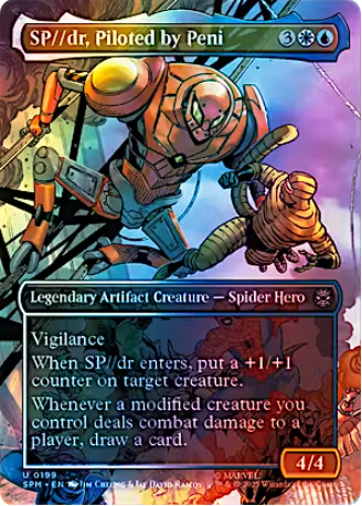 Magic the Gathering - Marvel's Spider-Man - SP//dr, Piloted by Peni (Borderless) FOIL