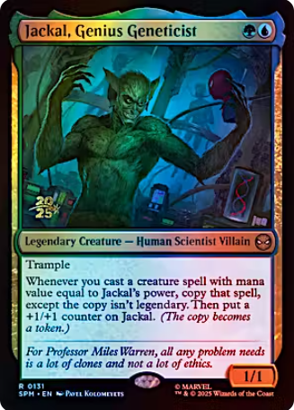 Magic the Gathering - Marvel's Spider-Man - Jackal, Genius Geneticist (Prerelease FOIL)