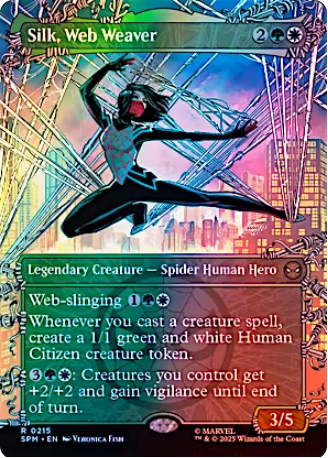 Magic the Gathering - Marvel's Spider-Man - Silk, Web Weaver (Borderless) FOIL
