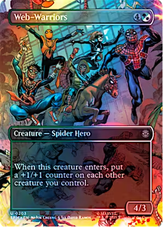 Magic the Gathering - Marvel's Spider-Man - Web-Warriors (Borderless) FOIL