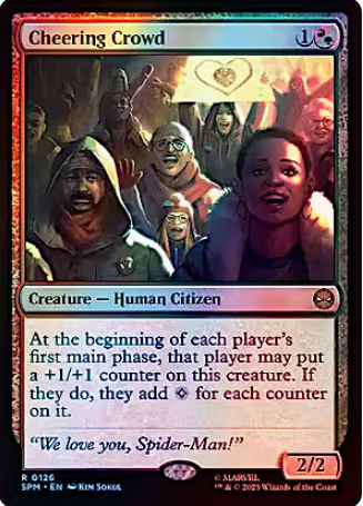 Magic the Gathering - Marvel's Spider-Man - Cheering Crowd FOIL