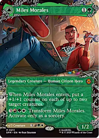 Magic the Gathering - Marvel's Spider-Man - Miles Morales // Ultimate Spider-Man (Borderless)