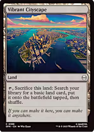 Magic the Gathering - Marvel's Spider-Man - Vibrant Cityscape