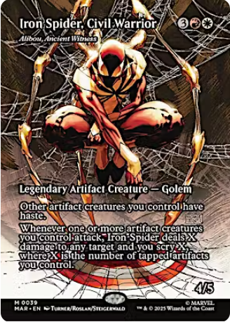 Magic the Gathering - Marvel Universe Eternal - Alibou, Ancient Witness (Iron Spider, Civil Warrior)