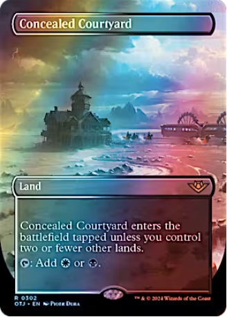 Magic the Gathering - Outlaws of Thunder Junction - Concealed Courtyard (Borderless) FOIL