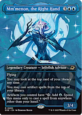 Magic the Gathering - Edge of Eternities - Mm'menon, the Right Hand (Borderless)