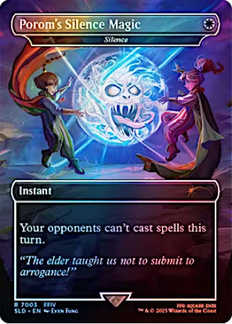 Magic the Gathering - Secret Lair x FINAL FANTASY - Silence (Porom's Silence Magic) FOIL