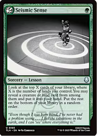 Magic the Gathering - Avatar: The Last Airbender - Seismic Sense