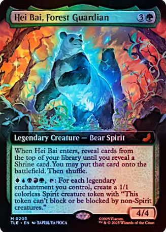 Magic the Gathering - Avatar: The Last Airbender Eternal - Hei Bai, Forest Guardian (Extended Art) FOIL