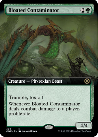 Magic the Gathering - Phyrexia All Will Be One - Bloated Contaminator (Extended Art)