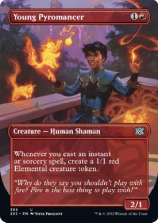 Magic the Gathering - Double Masters 2022 - Young Pyromancer (Borderless)