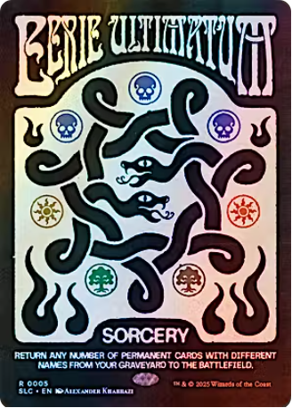 Magic the Gathering - Secret Lair Countdown Kit: An Encyclopedia of Magic - Eerie Ultimatum FOIL