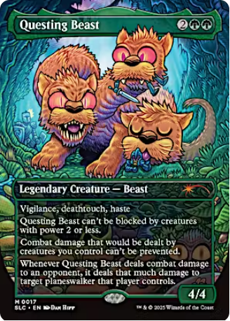 Magic the Gathering - Secret Lair Countdown Kit: An Encyclopedia of Magic - Questing Beast