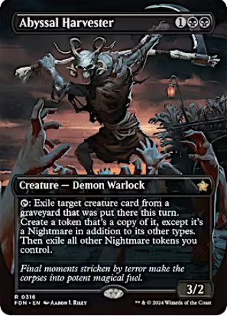 Magic the Gathering - Foundations - Abyssal Harvester (Borderless)