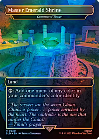 Magic the Gathering - Secret Lair - Command Tower (Master Emerald Shrine) FOIL