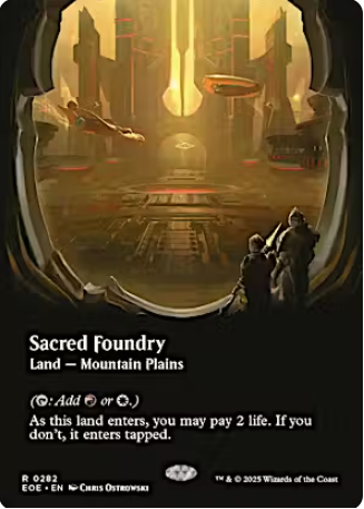 Magic the Gathering - Edge of Eternities - Sacred Foundry (Borderless)