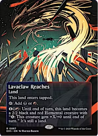 Magic the Gathering - Edge of Eternities: Stellar Sights - Lavaclaw Reaches (Borderless Poster)