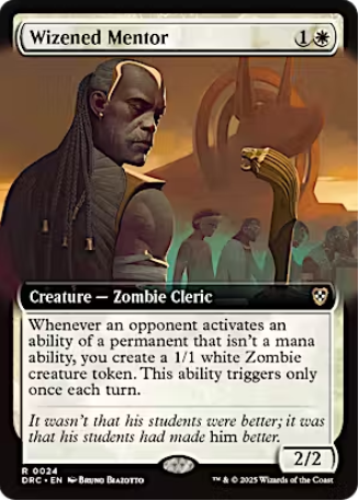 Magic the Gathering - Aetherdrift Commander - Wizened Mentor (Extended Art)