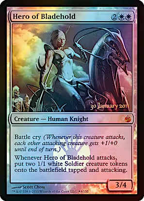 Magic: The Gathering - Mirrodin Besieged Promos - Hero of Bladehold (8) Foil
