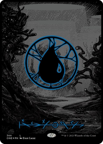 Magic the Gathering - Phyrexia: All Will Be One - Island (Oil Slick Raised FOIL)