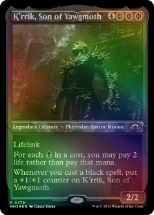 Magic the Gathering - Modern Horizons 3 - K'rrik, Son of Yawgmoth (Foil-etched)