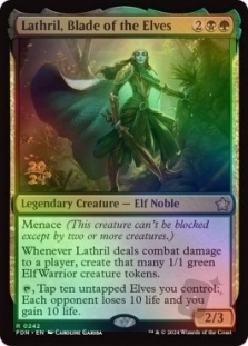 Magic the Gathering - Foundations - Lathril, Blade of the Elves (Prerelease FOIL)