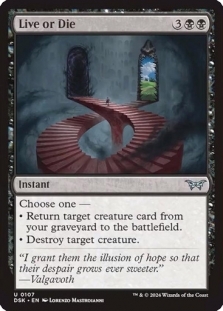 Magic the Gathering - Duskmourn: House of Horror - Live or Die