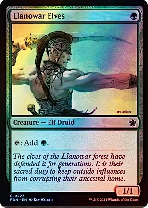 Magic the Gathering - Foundations - Llanowar Elves FOIL