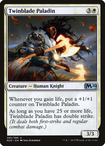 Magic the Gathering - Core Set 2020 - Twinblade Paladin