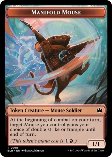 Magic the Gathering - Bloomburrow - Manifold Mouse Token