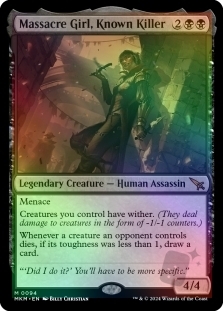 Magic the Gathering - Murders at Karlov Manor - Massacre Girl, Known Killer FOIL