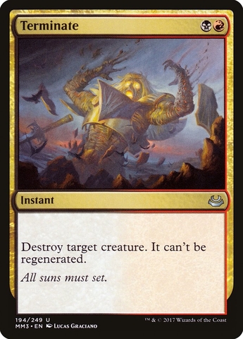 Magic the Gathering - Modern Masters 2017 - Terminate