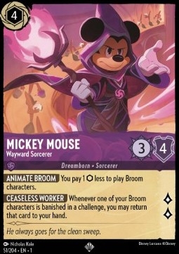 Disney Lorcana - The First Chapter - Mickey Mouse - Wayward Sorcerer