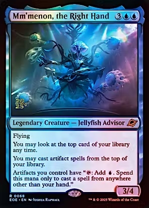 Magic the Gathering - Edge of Eternities - Mm'menon, the Right Hand (Prerelease FOIL)