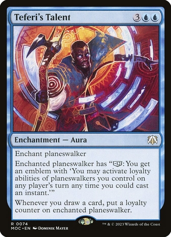 Magic the Gathering - March of the Machine Commander - Teferi's Talent