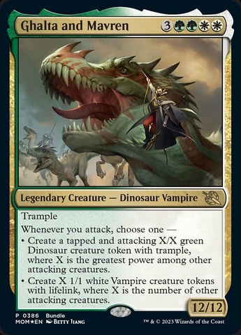 Magic the Gathering  - March of the Machine - Ghalta and Mavren (Bundle Foil)