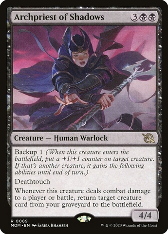 Magic the Gathering - March of the Machine - Archpriest of Shadows