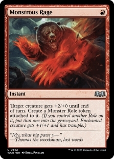 Magic the Gathering - Wilds of Eldraine - Monstrous Rage