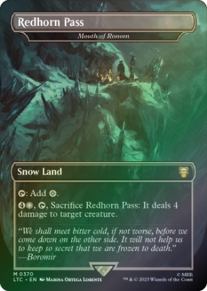 Magic the Gathering - The Lord of the Rings: Tales of Middle-earth Commander - Redhorn Pass (Mouth of Ronom) FOIL