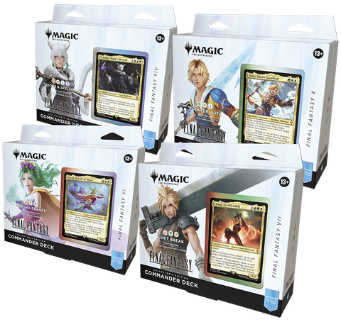 Magic the Gathering - Final Fantasy - Commander Deck Collector’s Edition Set (4 Deck)
