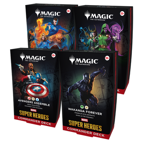 [Pre-Order] Magic: The Gathering - Marvel Super Heroes - Commander Deck Set (4 Deck)