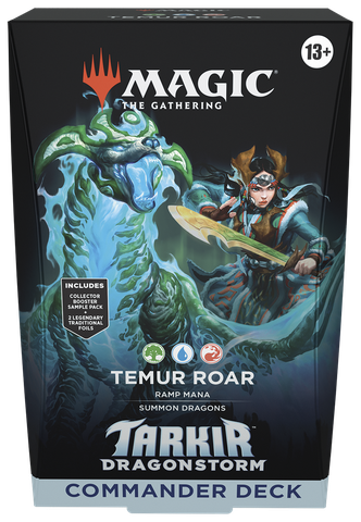 Magic: The Gathering - Tarkir: Dragonstorm - Commander Deck - Temur Roar (Green, Blue, Red)