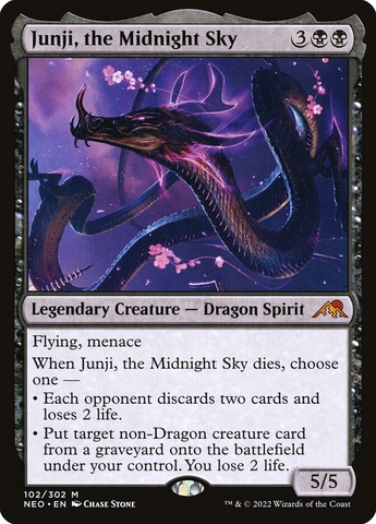 Magic: The Gathering - Kamigawa: Neon Dynasty - Junji, the Midnight Sky (102)