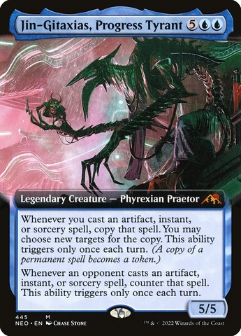 Magic the Gathering - Kamigawa: Neon Dynasty - Jin-Gitaxias, Progress Tyrant (Extended Art)