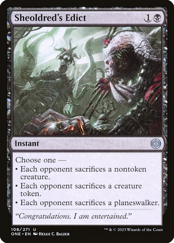 Magic the Gathering - Phyrexia: All Will Be One - Sheoldred's Edict