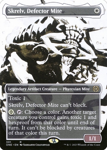 Magic the Gathering - Phyrexia: All Will Be One - Skrelv, Defector Mite (Borderless) FOIL