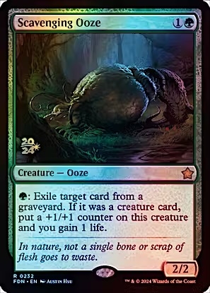Magic the Gathering - Foundations - Scavenging Ooze (Prerelease FOIL)