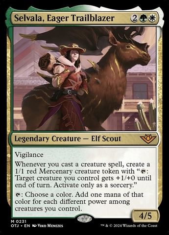 Magic the Gathering - Outlaws of Thunder Junction - Selvala, Eager Trailblazer